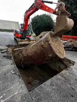 estrazione serbatoio gasolio e rottamazione